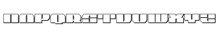 Joy Shark Outline Semi-Condensed Font UPPERCASE