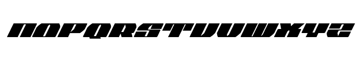 Joy Shark Semi-Condensed Super-Italic Font UPPERCASE