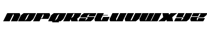 Joy Shark Semi-Condensed Super-Italic Font LOWERCASE