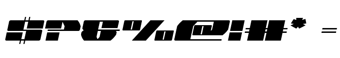 Joy Shark Semi-CondensedSemi-Italic Font OTHER CHARS