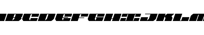 Joy Shark Semi-Expanded Italic Font UPPERCASE