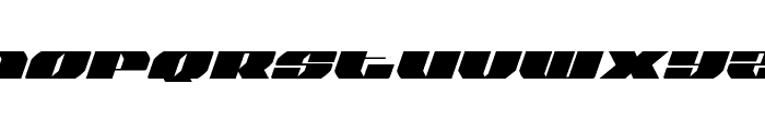 Joy Shark Semi-Expanded Italic Font LOWERCASE