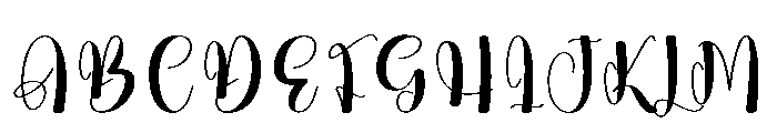Joyful Holiday Font UPPERCASE