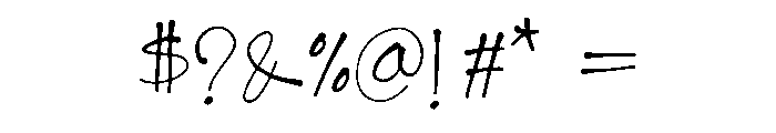jokoowi Font OTHER CHARS