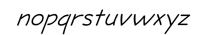 Jolt Italic Font LOWERCASE