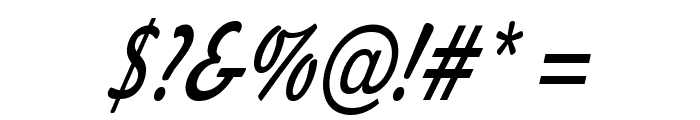 Jott 43 Thin Italic Font OTHER CHARS
