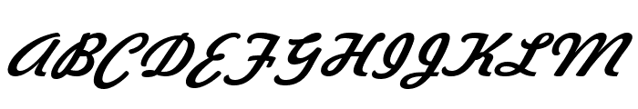Jott 43 Wide Italic Font UPPERCASE