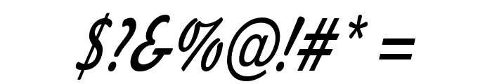 Jott 44 Thin Italic Font OTHER CHARS