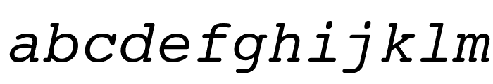 Journal Oblique Font LOWERCASE