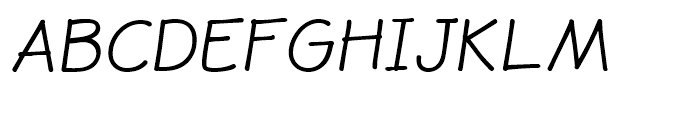 JollyGood Sans Light Italic Font UPPERCASE