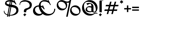 Jonquin Regular Font OTHER CHARS
