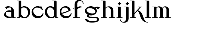 Jonquin Regular Font LOWERCASE