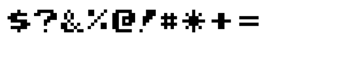 Joystix Monospaced Font OTHER CHARS