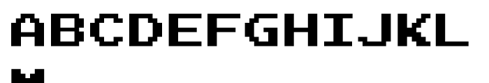 Joystix Monospaced Font LOWERCASE