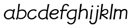 JollyGood Proper Light Italic Font LOWERCASE