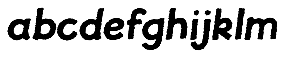 JollyGood Proper Rough Bold Italic Font LOWERCASE