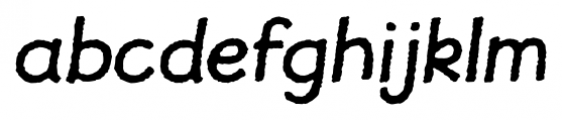 JollyGood Proper Rough Italic Font LOWERCASE