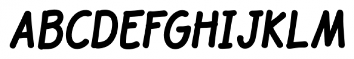 JollyGood Sans Condensed Bold Italic Font UPPERCASE