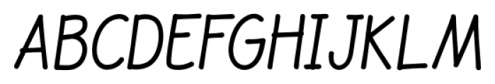 JollyGood Sans Condensed Light Italic Font UPPERCASE
