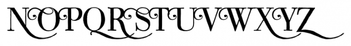 Joya Antiqua Swashes Font UPPERCASE