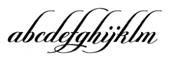 Joya French Script Font LOWERCASE