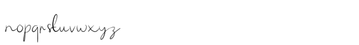 Joa Script Font LOWERCASE