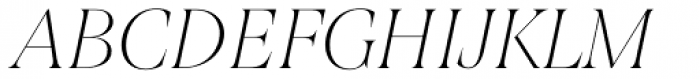 Joane Italic Thin Font UPPERCASE