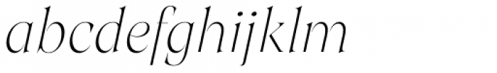 Joane Italic Thin Font LOWERCASE