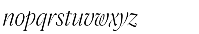 Joane Pro M Ultra Light Italic Font LOWERCASE