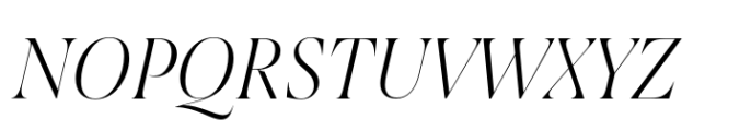 Joane Pro XL Ultra Light Italic Font UPPERCASE