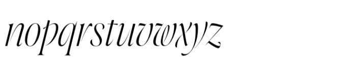 Joane Pro XL Ultra Light Italic Font LOWERCASE