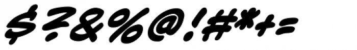 Joe Kubert Bold Italic Font OTHER CHARS