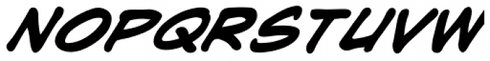 Joe Kubert Bold Italic Font LOWERCASE