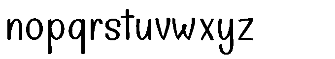 Jofie Handwritten Font LOWERCASE