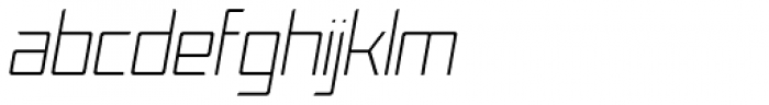 Johann Light Italic Font LOWERCASE