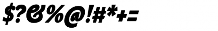 John Sans Cond Heavy Bold Italic Font OTHER CHARS