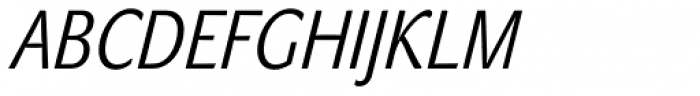 John Sans Cond Lite Italic Font UPPERCASE