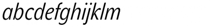 John Sans Cond Lite Italic Font LOWERCASE