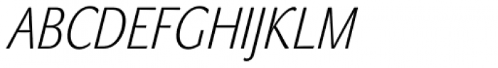 John Sans Cond White Italic Font UPPERCASE