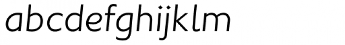 Johnston Light Italic Font LOWERCASE