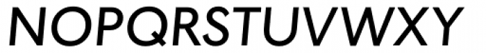 Johnston Medium Italic OS Font UPPERCASE