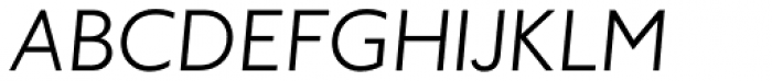 Johnston Pro Light Italic Font UPPERCASE