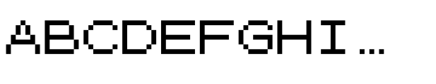 Johto Mono Regular Font UPPERCASE