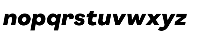 Joie Grotesk Extra Bold Italic Font LOWERCASE