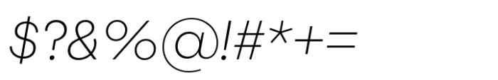 Joie Grotesk Extra Light Italic Font OTHER CHARS