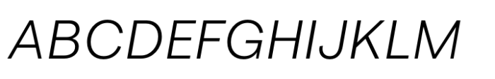 Joie Grotesk Light Italic Font UPPERCASE