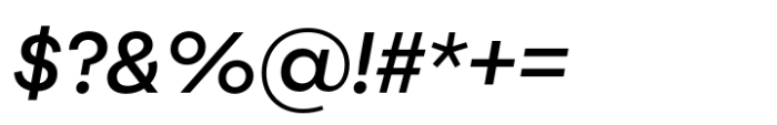 Joie Grotesk Medium Italic Font OTHER CHARS