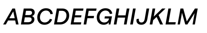 Joie Grotesk Medium Italic Font UPPERCASE