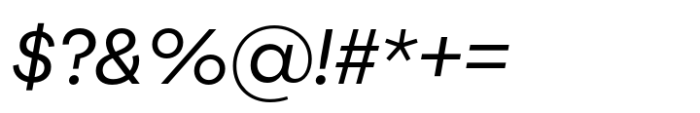 Joie Grotesk Regular Italic Font OTHER CHARS