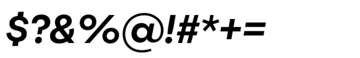 Joie Grotesk Semi Bold Italic Font OTHER CHARS